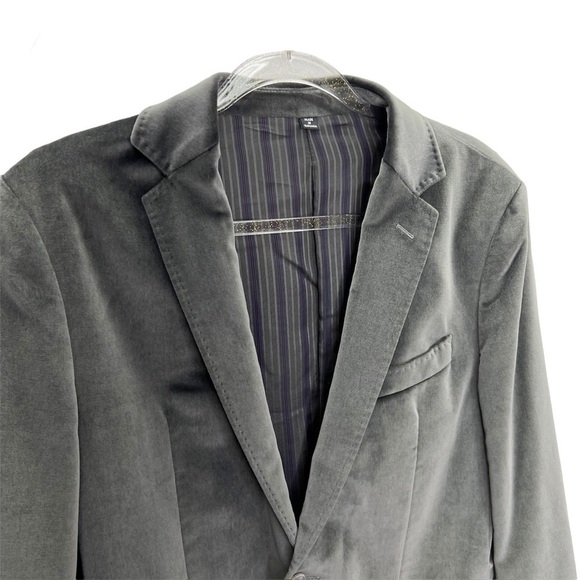 Dolce & Gabbana Gray Velvet Blazer Men’s Euro Size 50 = US 40 Sports Jacket Coat - Picture 4 of 15